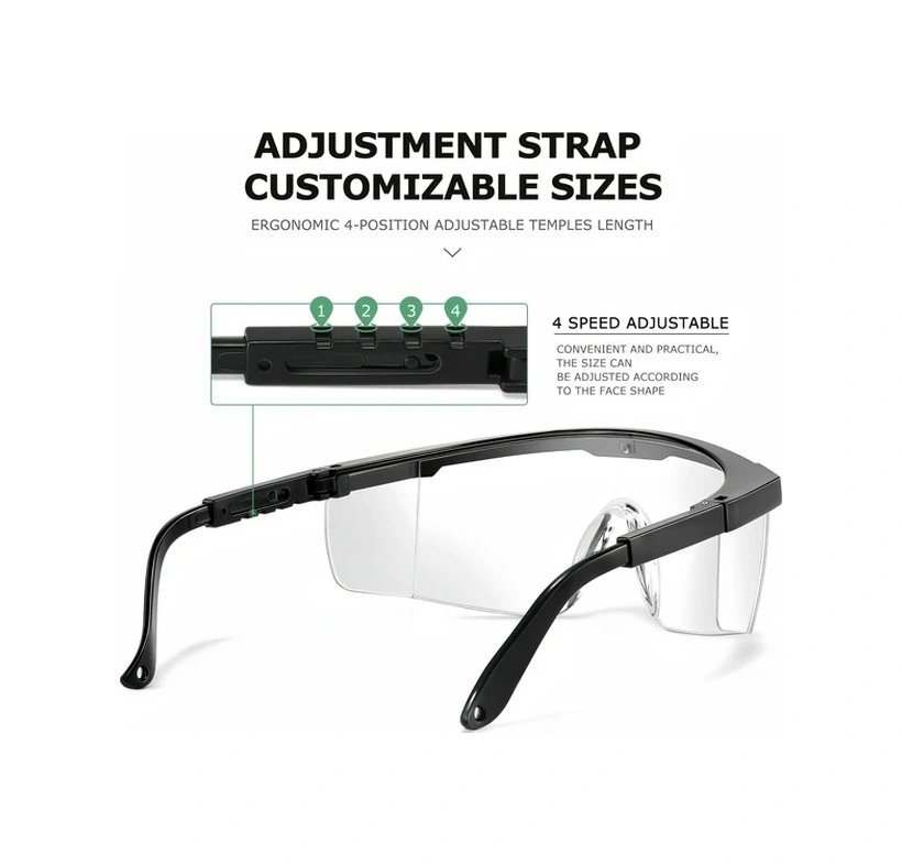 Willowhaven 6 Adet Buğu Önleyici Gri Güvenlik Gözlüğü Ayarlanabilir Şakak Ergonomik Lens