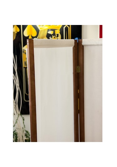 Paravan Seperatör Ahşap 3 Kanatlı Ara Bölme Dekoratif 5400