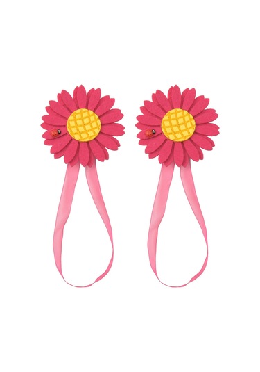 Suntek Magideal 1 Çift Örtü Kravat Arkalıkları Dekoratif Gül-dantel