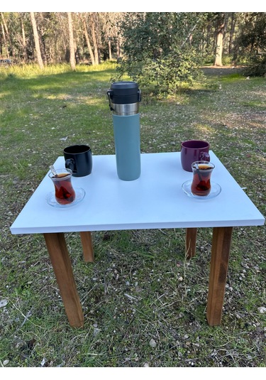 Portatif Kamp Masası Balkon Bahçe Masası Piknik Masası Sehpası 60