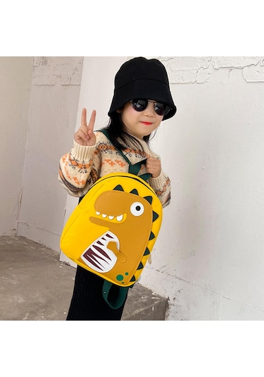 Homyl Çocuk Yürümeye Başlayan Dinozor Çantalar Için Sevimli Sarı