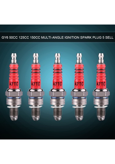 Konesam Scooter Atv Quad Gy6 50-150cc Motor İçin 5 Adet Üç Yollu Alevli, Dayanıklı Elektrotlu İgnitör, Performans Artırıcı Ve Yakıt Verimliliği Arttıran İçten Yanmalı Buji