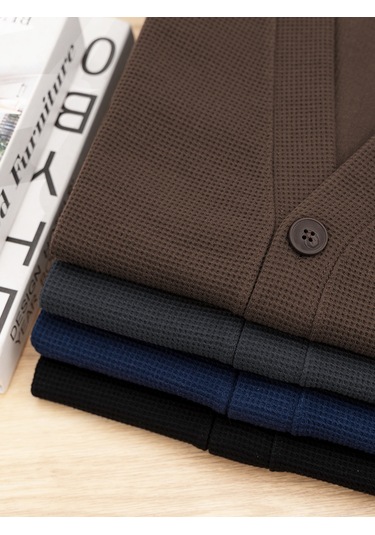 Erkek İlkbahar/sonbahar Yeleği Kestane Kahvesi