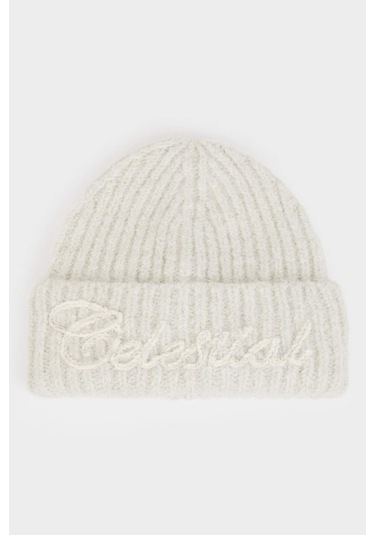 Defacto Kadın Nakışlı Bere F3157ax25wner2 Ekru-er2