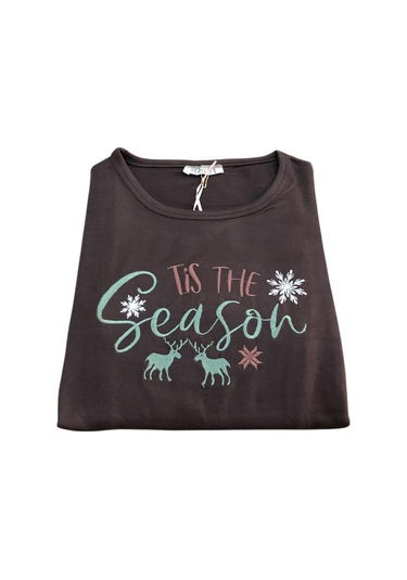 Seamlife Kadın Kışlık Termal Uzun Kollu Pijama Takımı Kahverengi