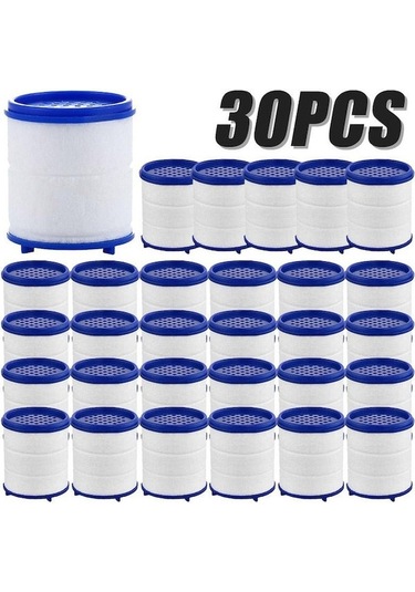 Dofolink 30 Adet Ev Filtre Elementi: Mutfak Ve Banyo Su Filtresi, Kloru Ve Ağır Metalden Arındırır, Sert Suyu Yumuşatır 30pcs