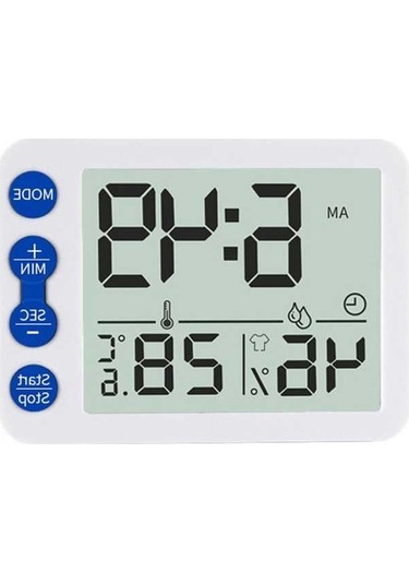 Pazly Dijital İç Mekan Termometre Ve Higrometre - Lcd Ekranlı, Konfor Göstergeli, Seçenekli