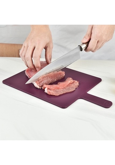 Dancemonkey Çok Fonksiyonlu Sınıflandırılmış Plastik Kesme Tahtası 4 Adet, Mutfak Zirvesi Çok Renkli