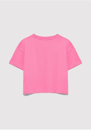 Mavi - Mavi Logo Baskılı Pembe Tişört 7610181-91355 Pembe