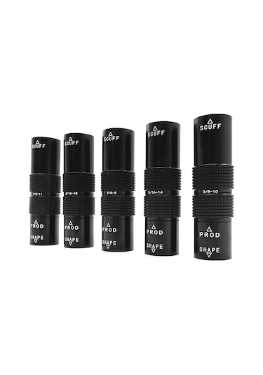 Youtek Siyah Alüminyum 4 Lü Bilardo İğne Seti - 5/16-18 Diş - 70x23mm