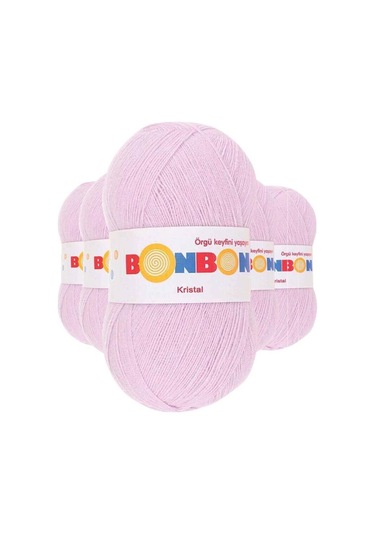 5 Adet Kristal El Örgü Lif İpi Lila 98332