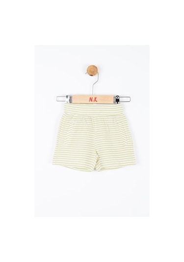 Nk Kids Kız Bebek Cremo Şort 56606 Ekru-yeşil Ekru - Yeşil