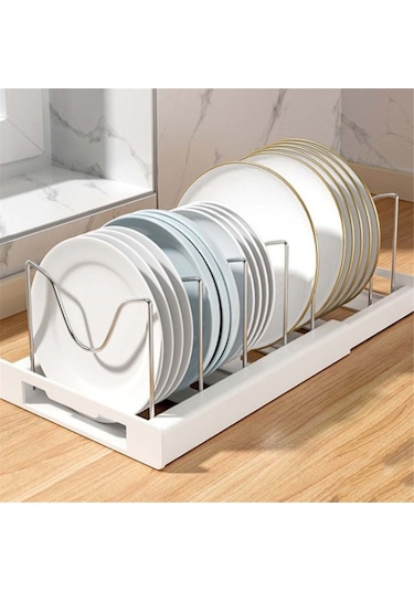 Dinosaurs Genişletilebilir Tezgah Raf Organizatörü - Beyaz01 Altın