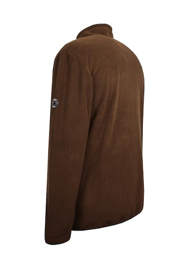 Erkek Büyük Beden Dik Yakalı Fermuarlı 122 Kg-172 Kg Arası İçin Uygun Bedenli Polar Sweat Mont Kahverengi Erkek Büyük Beden Dik Yakalı Fermuarlı 122 Kg-172 Kg Arası İçin Uygun Bedenli Polar Sweat Mont Kahverengi