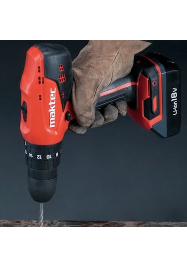 Maktec MT081E 18V 1.1 Ah Li-ion Çift Akülü Darbeli Matkap Vidalama
