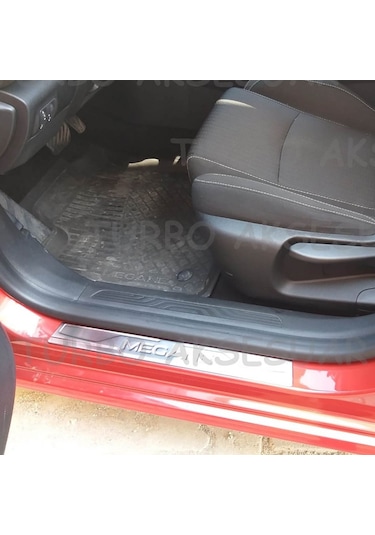 Renault Megane Kapı Eşiği - Krom Taşlı 4 Parça Hb/sd 2016+
