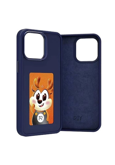 İphone Uyumlu 16 E-mürekkep Ekran Nfc Dıy Telefon Kılıfı İçin Mavi