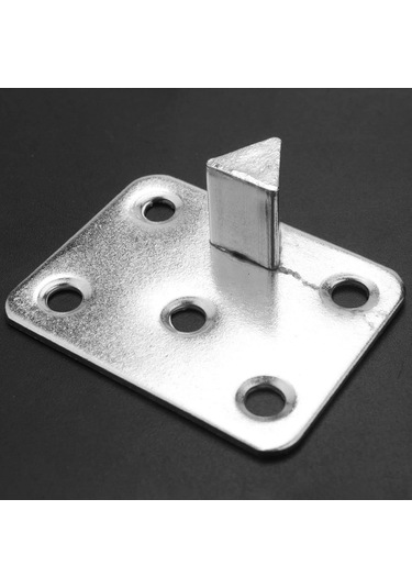 Samdoo 4 Adet Demir Mutfak Koltuk Yatağı Ekleme Bağlayıcı, Gümüş-siyah Mobilya Katlanabilir Bağlantı Elemanı