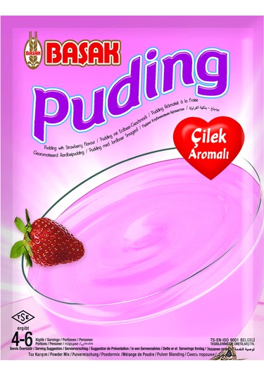 Başak Puding Çilekli 130 Gr. X 3 Adet