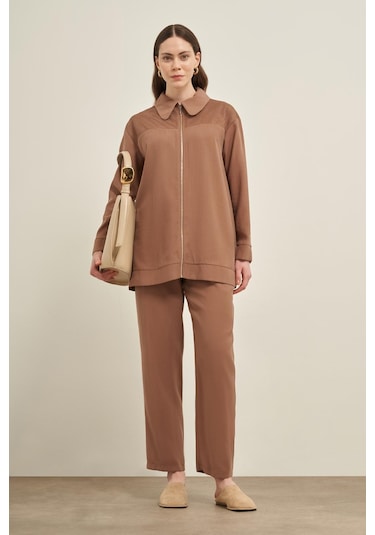 Ftz Kadın File Detay Takım Fındık 31047 Fındık Çok Renkli