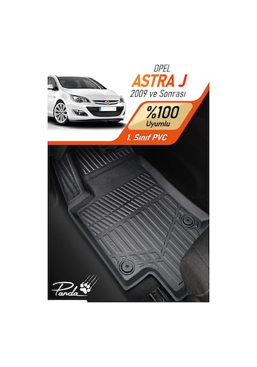 Siyah Opel Astra J 2009- Sonrası 4d Havuzlu Paspas Takımı