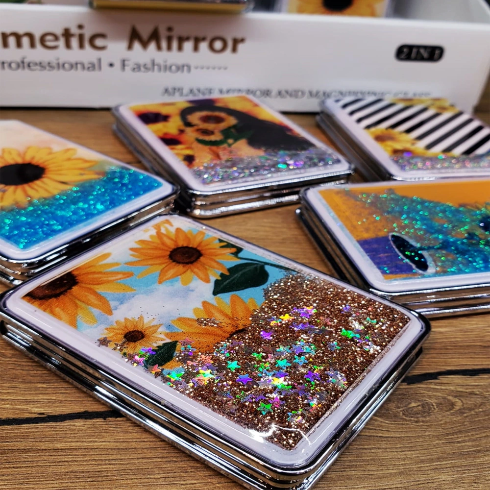 River World Cep Aynası Kapaklı Simli Çok Renkli