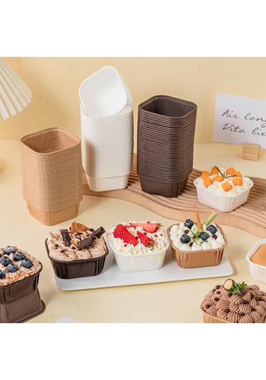 Suntek Yıldönümü Tatil Düğün Kahvesi Için 50x Cupcake