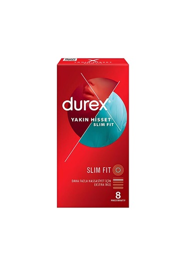 Durex Yakın Hisset Slim Fit Extra İnce 8'li