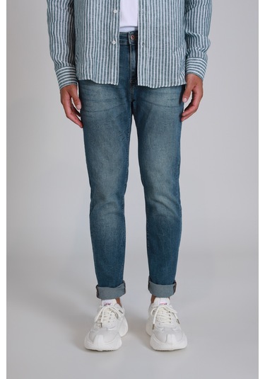 Lufian Louıs Smart Jean Erkek Pantolon Slim Fit Mavi Mavi 111200156100300 Mavi