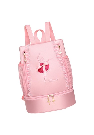 Suntek Bale Çantası Spor Yüzme Seyahat Jimnastik Için Sevimli Nakış Pembe