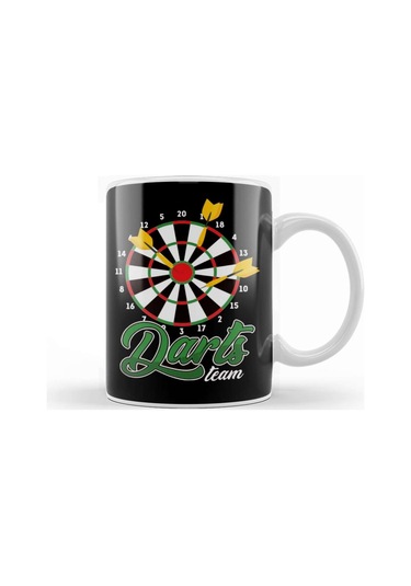 Darts Team Dartboard Dartist Bullseye Target Dart Player Kupa Bardak Porselen Karışık
