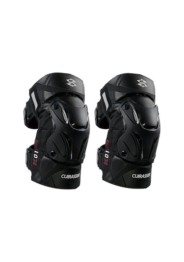 Cuirassier KO1 Pro 2 Adet Koruyucu Motosiklet Dizliği Siyah
