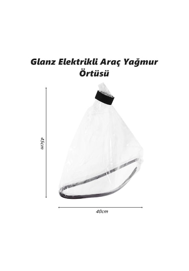 Glanz Elektrikli Araç Şarj Soketi Yağmur Koruma Brandası, Ev Şarj Soket Koruyucu 45 - 40cm