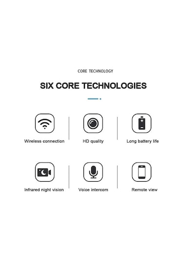 Novahub Akıllı Hd Kablosuz Ev Kamerası 600mah Kızılötesi Gece Görüşü Sesli İnterkom Kablosuz Kart Kaydı