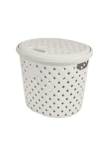 Plast Team Kapağı Olan Çamaşır Sepeti 14 L 151982580 Sütlü