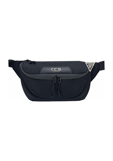 Ççs London 31412 Çift Gözlü Xl Bel Çantası Siyah