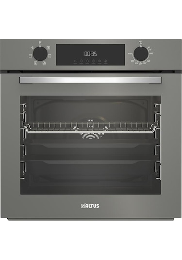 Altus ALA 189 DG Woklu - 322 G Turbo 2'li Gri Cam Ankastre Set