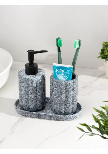 Denezo "lexi" Banyo Ve Tuvalet Aksesuar Seti 232734259 Gri