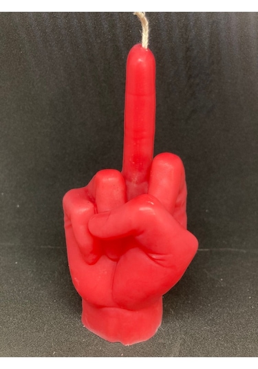 Orta Parmak Şeklinde Kokulu Mum 001