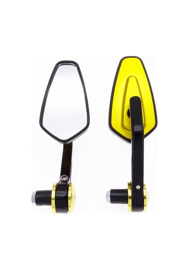 Motosiklet Kolu Tüm Alüminyum Kiraz Dikiz Aynası Altın