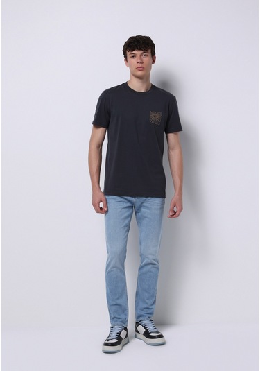 Colins Straight Fit Düşük Bel Düz Paça Erkek İndigo Ecologic Jean Pantolon Cl1074730 Q1.v1 Dn44237 Denim