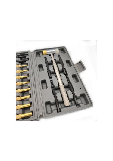 Yifomall 15 Parça Çelik Ve Pirinç Zımba Seti - Saat & Takı Tamiri İçin Çift Taraflı Çekiçli Profesyonel Takım