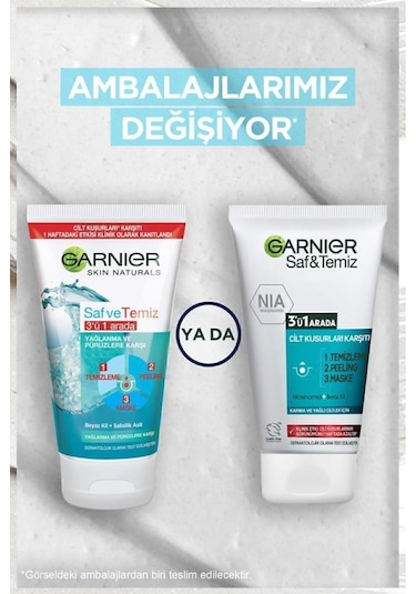 Garnier Saf & Temiz 3ü 1 Arada Temizleme Jeli 150 ML