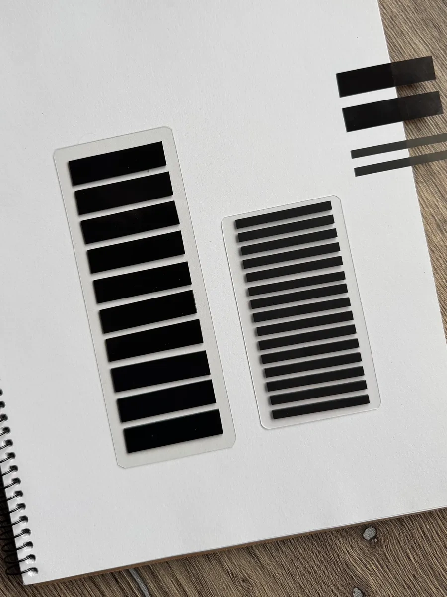 Muse Home Store Kitaplar İçin Kendinden Yapışkanlı Siyah Kitap Ayraç Sticker Seti 418145422