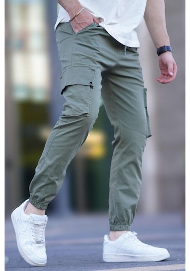 Madmext Erkek Mint Yeşili Kargo Cep Pantolon 5647-mint Yeşili Mint