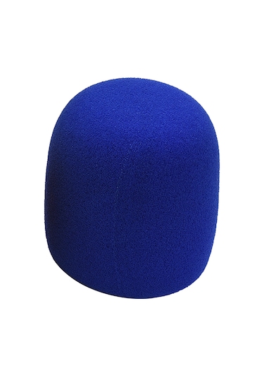 Ruicoo Mikrofon Koruma Seti: Köpük Rüzgar Koruması + Silikon Kayma Engeli + Dürtüye Dayanıklı Uç Kılıfı Mavi