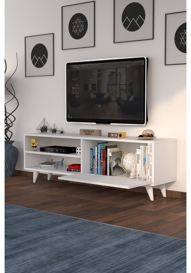 Evora Tv Ünitesi Beyaz Beyaz