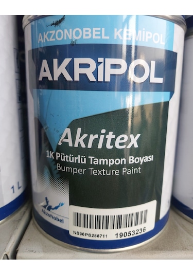 Akzonobel Kemipol Akritex 1K Pütürlü Tampon Boyası Siyah