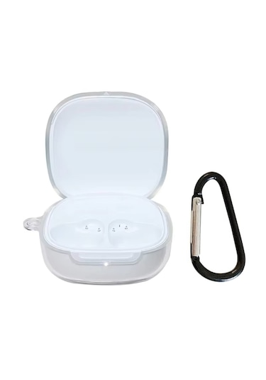 Xiaomi Redmi Buds 6 Active Uyumlu Silikon Kılıf+kanca Şeffaf