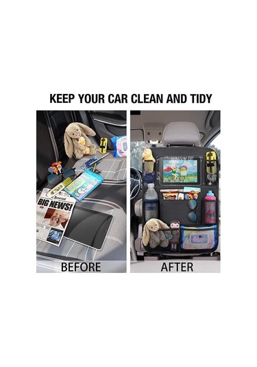 jmsstore 1 Paket Çok Cepli Araba Depolama Arka Koltuk Organizatör Tutucu Su Geçirmez Seyahat Çantası